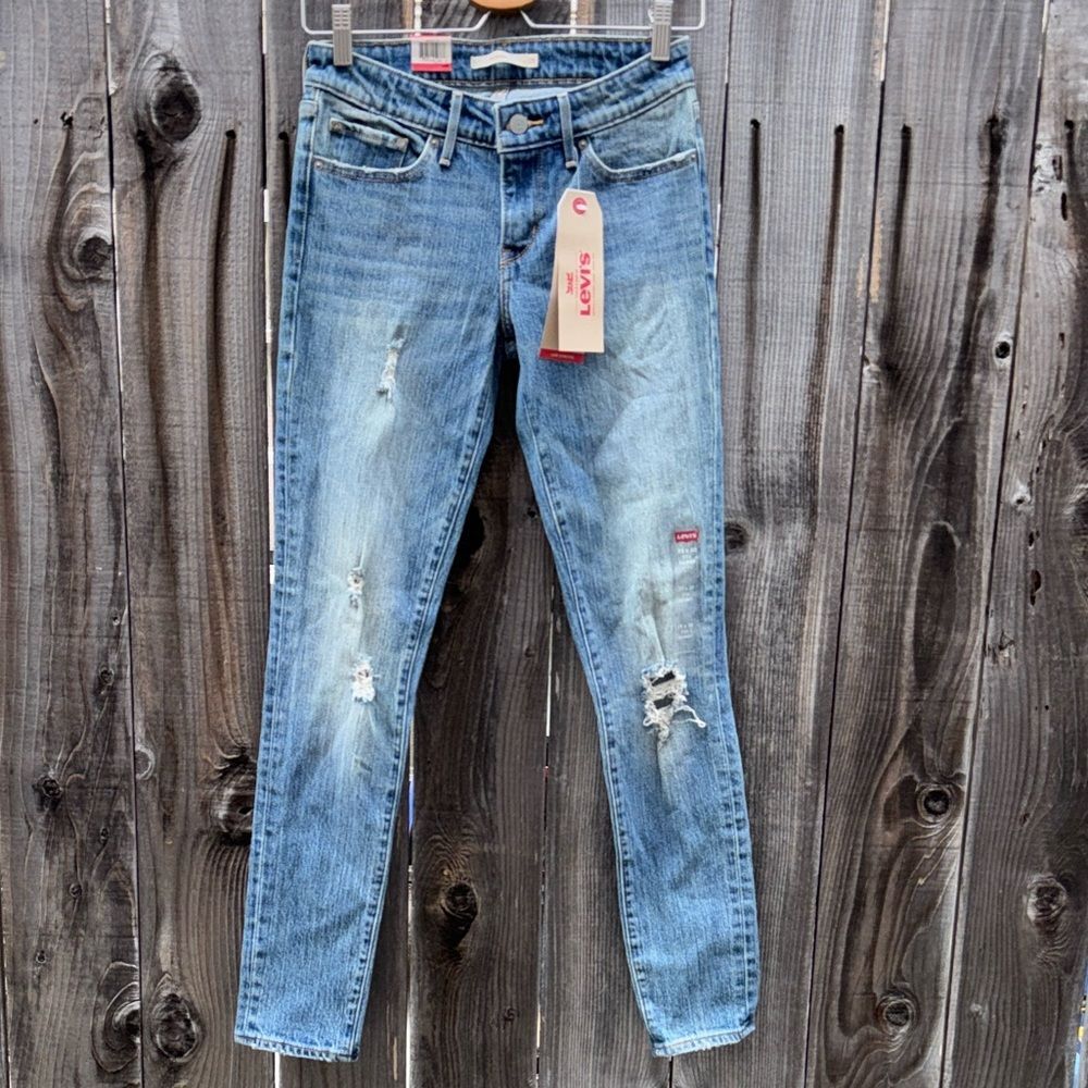 Levi’s 711 Skinny Mid Rise Jeans Womens Size 25x30 - Picture 3 of 11